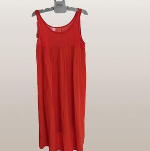 EILEEN FISHER Silk & Organic Cotton Midi Dress | Ethical Luxe Retails for $248